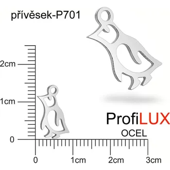 Přívěsek Přívěsek Chirurgická Ocel ozn-P701 TUČŇÁK velikost 14x8mm. Řada přívěsků ProfiLUX