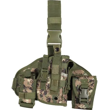 Sportovní střelba Imperator Tactical Stehenní panel se sumkami a pouzdrem na pistoli - Digital Woodland