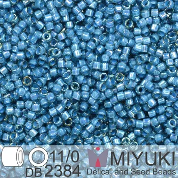 Korálek Korálky Miyuki Delica 11/0. Barva Inside Dyed Stormy DB2384. Balení 5g.