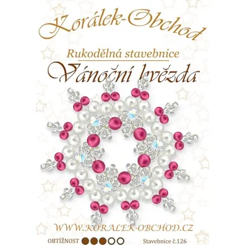 ostatní stavebnice STAVEBNICE Vánoční HVĚZDY číslo N 126. Stavebnice obsahuje materiál na 2Ks VÁNOČNÍCH HVĚZD.