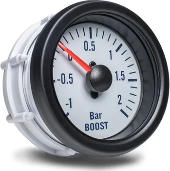 Tuning Auto Gauge AGTBOW-12BAR ukazatel tlaku turba bílý