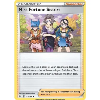 Sběratelská karetní hra Miss Fortune Sisters 164/196 - Lost Origin Typ karty: Non-Holo