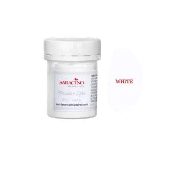 Potravinářské barvivo Saracino Prachová barva bílá WHITE 5g