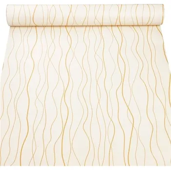 Tapeta Samolepící tapety vlnovky na krémovém podkladu