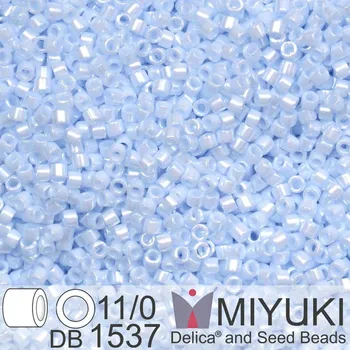 Korálek Korálky Miyuki Delica 11/0. Barva Opaque Light Sky Blue Ceylon DB1537-1. Balení 5g.