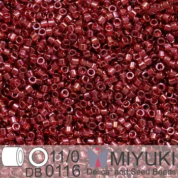 Korálek Korálky Miyuki Delica 11/0. Barva Wine Gold Luster DB0116. Balení 5g