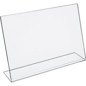 Zarážka na knihu Plexi stojánek tvar L A5 na šířku