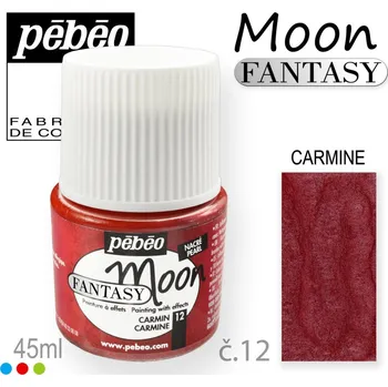 Speciální výtvarná barva Barva na Šperky MOON Fantasy Pébéo . barva č. 12 CARMINE. Balení 45ml.