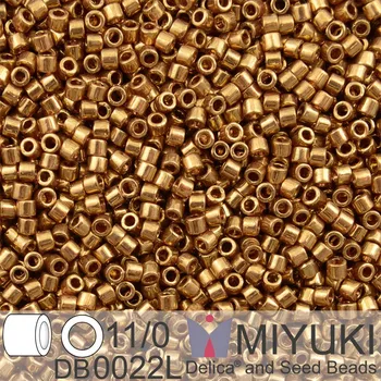 Korálek Korálky Miyuki Delica 11/0. Barva Met Lt Bronze DB0022L. Balení 3g.