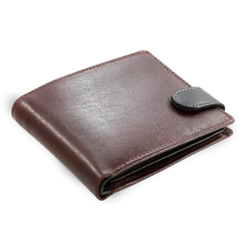 Kabelka Arwel Pánská kožená peněženka se zápinkou - česká výroba; hnědá SKL