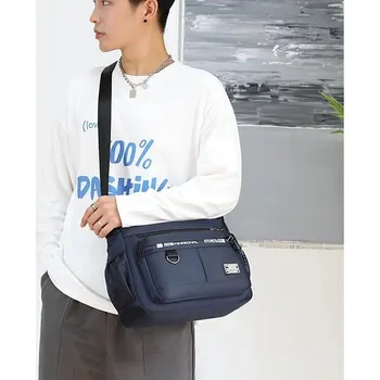 Pánská crossbody taška - modrý