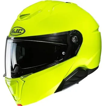 Helma na motorku HJC i91 Solid Fluorescent Green XXL (62/63)
