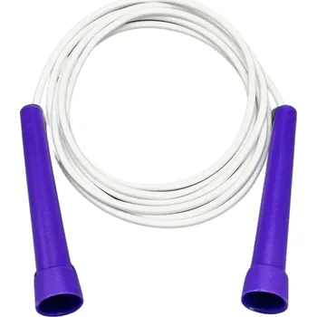 Švihadlo Kabelové švihadlo s krátkou rukojetí - fialovo bílé