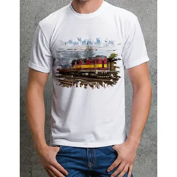 Pánské tričko tričko s lokomotivou 742 435 XL