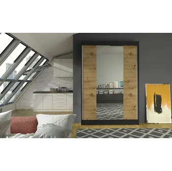 Ložnice Falco Skříň Linora II 120 černá/artisan