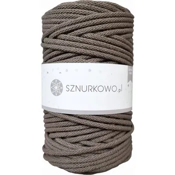 Příze Sznurkowo - Sznurkowo šňůry 5 mm - mokka