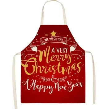 Kuchyňská zástěra Vánoční zástěra s kapsami | kuchyňská zástěra - 2WQ-46377-129,dětská velikost 47 x 38 cm