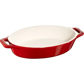 Staub Oválná keramická miska na vaření 400 ml, červená