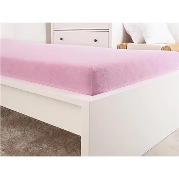 Prostěradlo B.E.S. PETROVICE Prostěradlo Froté PERFECT 90 × 200 cm, růžové