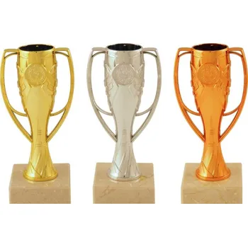 Pohár PE265 Barva: zlato, Výška: 18,0 cm, Průměr kalichu: 4 cm