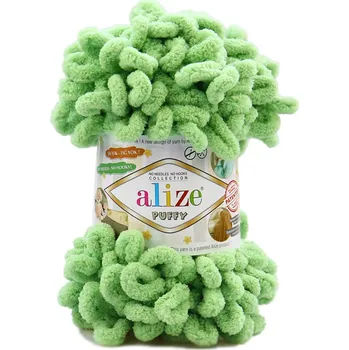 Alize příze Puffy 103 hráškově zelená