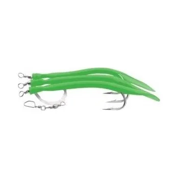 Umělá nástraha Návazcový Systém Aquantic Gummi Makk Systeme 6/0 Zelená