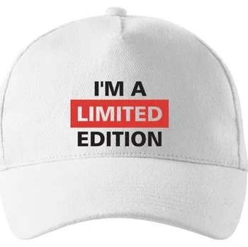 Kšiltovka Kšiltovka I´A M LIMITED EDITION, Barva Bílá, Velikost 19×11 cm , Canvas Kšiltovka Bezvatriko.cz 0179