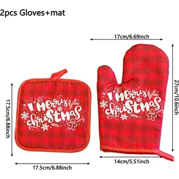 Chňapka Chňapka do kuchyně | podložka pod hrnec, vánoční motiv - set - 2ks-Podložka na rukavice-9-