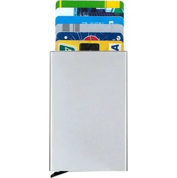 Peněženka Hliníková tenká peněženka na karty - Šedá