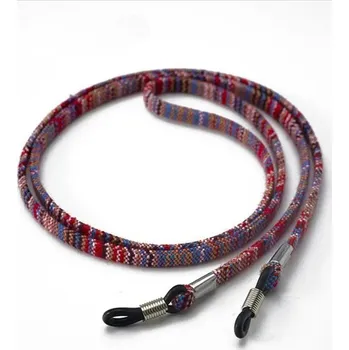 Pouzdro na brýle Textilní šňůrka na brýle | provázek na brýle - Růžová