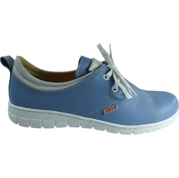 Dámské tenisky T 2633 - WBPB modré kožené zdravotní tenisky s podporami kleneb nožních 39