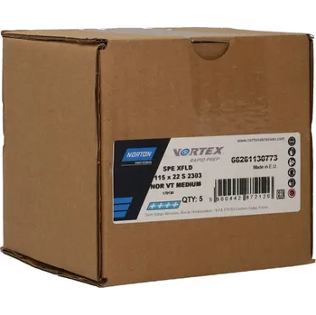 Řezný kotouč NORTON-CLIPPER Netkané lamelové kotouče 115x22mm Stredni Norton VORTEX