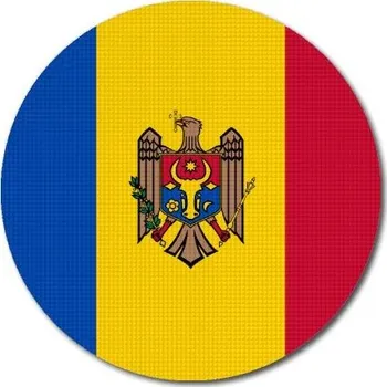 Vlajka Pelisport Moldavská vlajka kulatá ø 45 mm