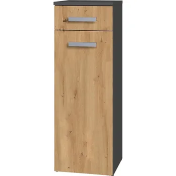Koupelnový nábytek Falco Koupelnová skříňka Noeli V 1D1S antracit/dub artisan