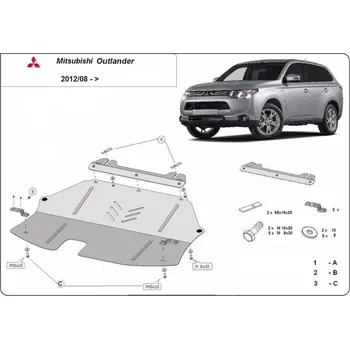 Kryt motoru Kryt pod motor MITSUBISHI OUTLANDER III Van (GF_W, GG_W) - Plech - 8595698043689