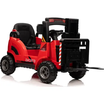 Dětské elektrovozidlo Dětský elektrický vysokozdvižný vozík STRONG červený