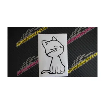 Samolepící dekorace SAMOLEPKA Kočka 016 pravá (17 - šedá) NA AUTO, NÁLEPKA, FÓLIE, POLEP, TUNING, VLASTNÍ TEXT, TISK, AUTOSAMOLEPKY.cz, POLEPY, OBRÁZEK, LOGO, SAMOLEPKY