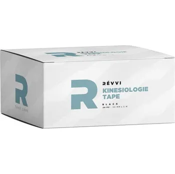 Tejpovací páska Révvi KINESIOLOGY tape (černá, 24ks)