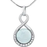 Silvego Stříbrný přívěsek s přírodním Akvamarínem JST14709AQ + 2 měsíce na vrácení zboží