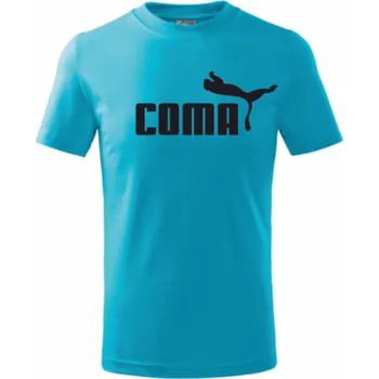 Pánské tričko ON-DESIGN Tričko s COMA Velikost: M, Barva: tyrkysová