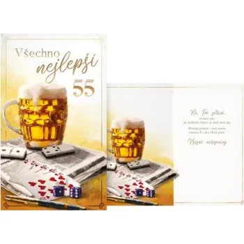 MFP přání k narozeninám 55 M11-542 T PRANI_T_2294