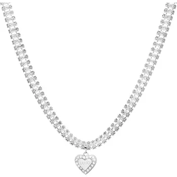 Náhrdelník Liu Jo Třpytivý ocelový náhrdelník Choker se srdíčkem Sparkly LJ1821 + 2 měsíce na vrácení zboží
