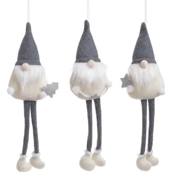 Dekorace - Skřítek s plandavýma nohama, sedící 1 ks