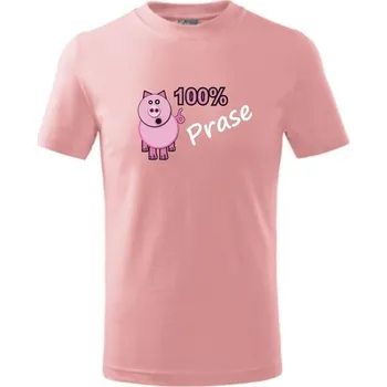 ON-DESIGN Dětské tričko s PRASETEM Velikost: 110 cm/4 roky, Barva: růžová