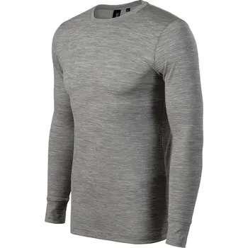 pracovní tričko MALFINI Triko MERINO RISE LS, různé barvy Velikost XXXL tmavě šedý melír