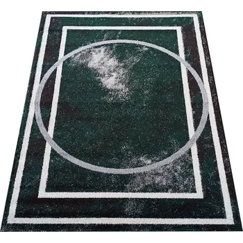 Koberec Makro Abra Kusový koberec moderní OTTO 07 Klasický šedý zelený Rozměr: 240x330 cm