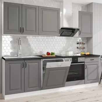 Kuchyňská linka Kuchyňská linka STILO bs | 250 cm | bílá/šedá