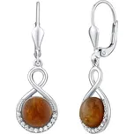 Silvego Stříbrné náušnice s přírodním Granátem Hesonitem JST14710GRE + 2 měsíce na vrácení zboží