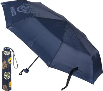 Deštník Cerdá Skládací deštník Harry Potter tmavě modrý erb Bradavic