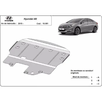Motor automobilu Kryt pod motor HYUNDAI i40 Kombi Van (VF) all - Plech - 8595698044259